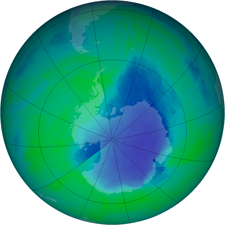 Ozone Map 2008-12-06
